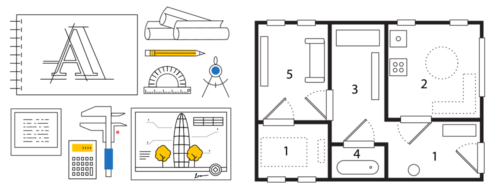 Bureau d'études plan d'architecture